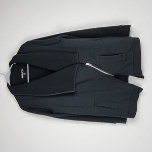 Blank NYC Black Jacket with Asymmetrical Zipper
